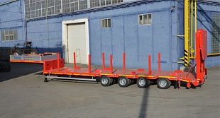 Низкорамный полуприцеп-тяжеловоз Политранс 94184-010